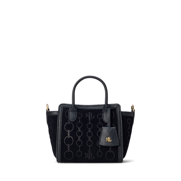 Embossed-Suede Small Tyler Tote Lauren 1