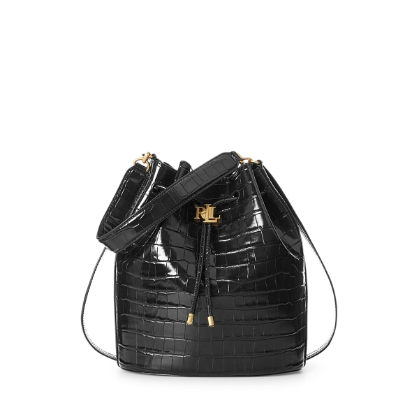 Embossed Large Andie Drawstring Bag Lauren 1