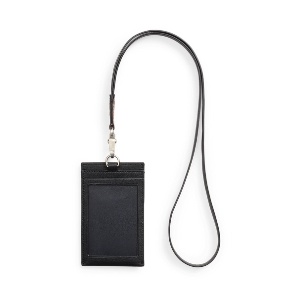 Black Calfskin ID Card Case Purple Label 2