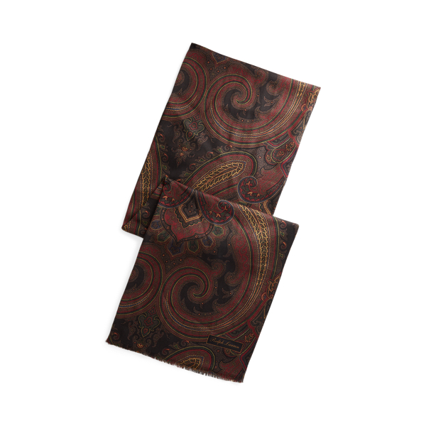 Paisley Silk-Cashmere Twill shawl