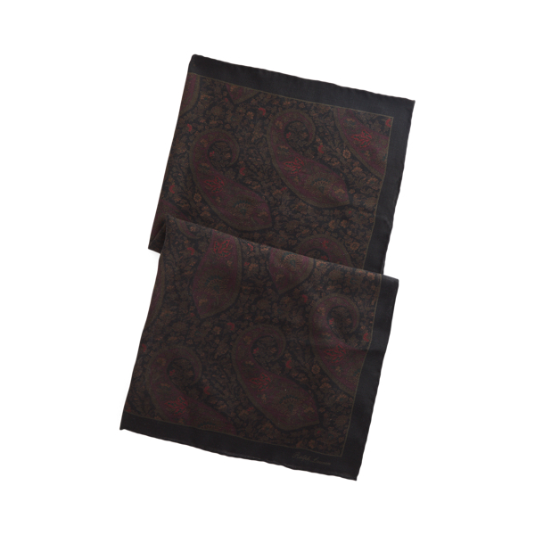 Foulard soie cachemire &agrave; motif cachemire