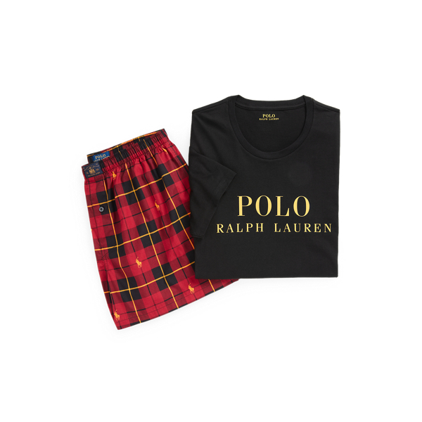 Cotton T-Shirt &amp; Short Sleep Set Polo Ralph Lauren 1