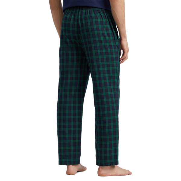 Navy/Green Plaid Cotton Twill Pyjama Trouser Polo Ralph Lauren 3