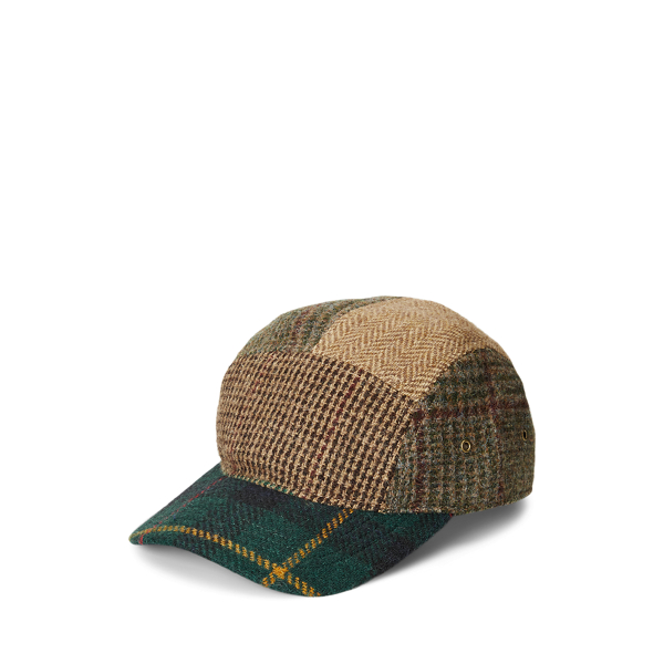 Patchwork-Tweed-Kappe mit f&uuml;nf Bahnen