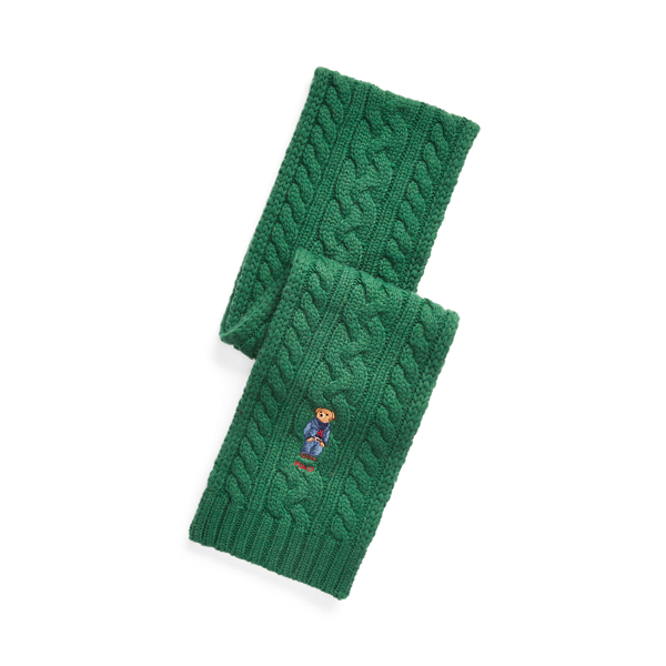 Polo Bear Cable-Knit Scarf for Men | Ralph Lauren® PE