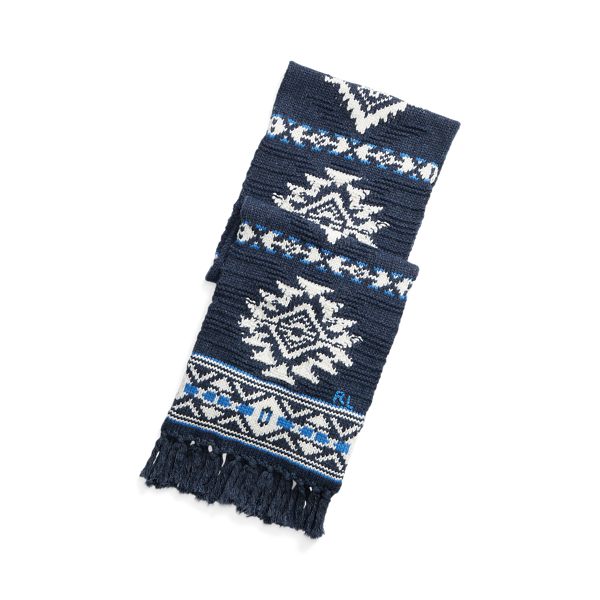 Fringe Wool-Blend Scarf