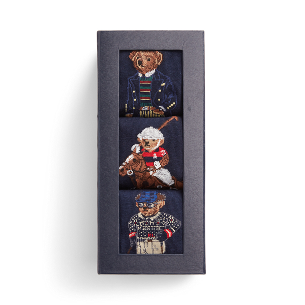 Coffret de chaussettes sport Polo Bear Polo Ralph Lauren en Marine 2