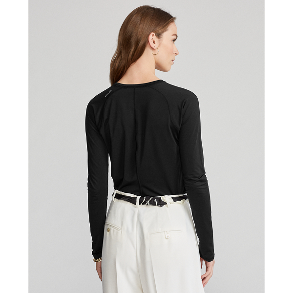 Polo Black Performance Jersey Long-Sleeve Tee RLX 4