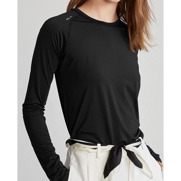 Polo Black Performance Jersey Long-Sleeve Tee RLX 5