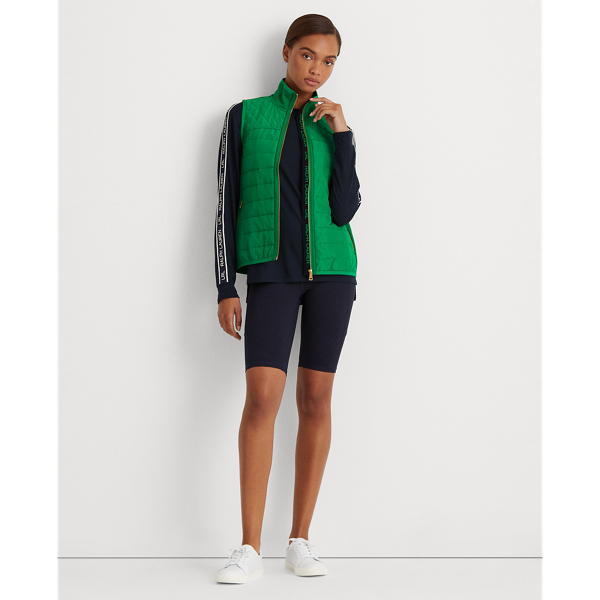 Vivid Emerald Quilted Vest Lauren 4