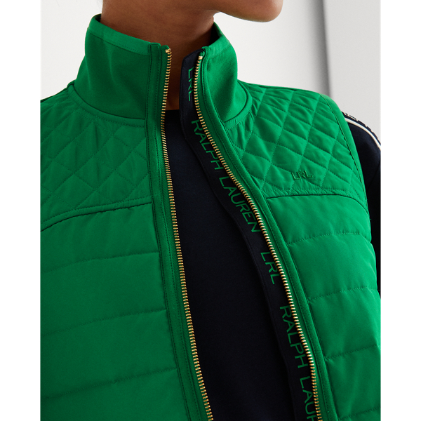 Vivid Emerald Quilted Vest Lauren 6