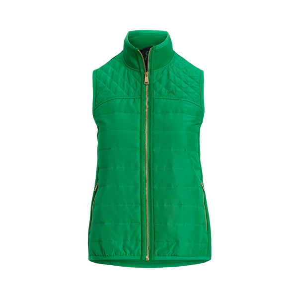 Vivid Emerald Quilted Vest Lauren 2