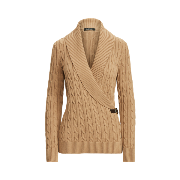Cable-Knit Buckle-Trim Jumper Lauren 1