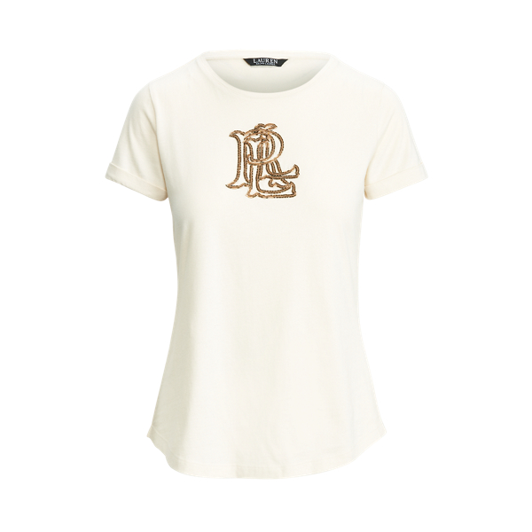 Logo Cotton-Blend Tee Lauren 1