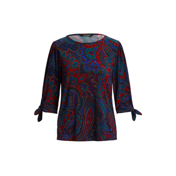 Paisley Tie-Sleeve Top Lauren 1