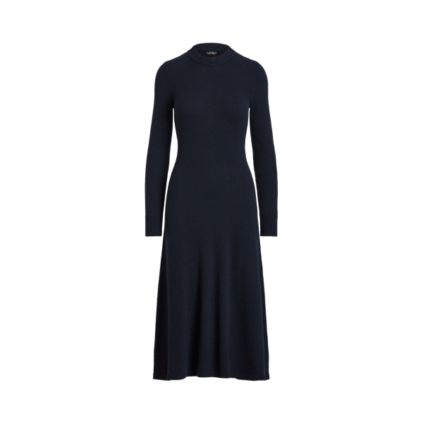 Wool-Blend Long-Sleeve Jumper Dress