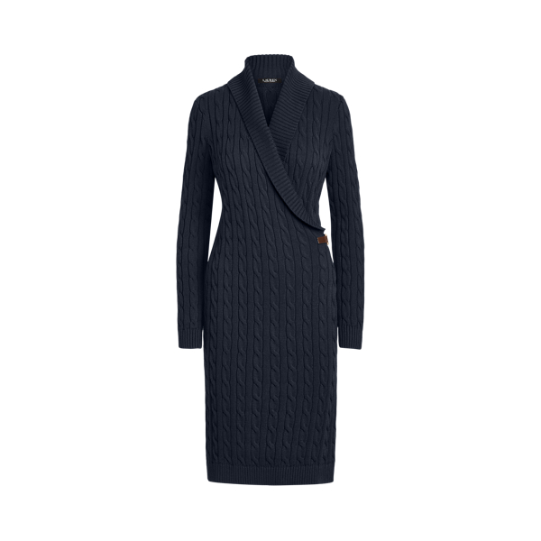 Cable-Knit Buckle-Trim Sweater Dress | Ralph Lauren