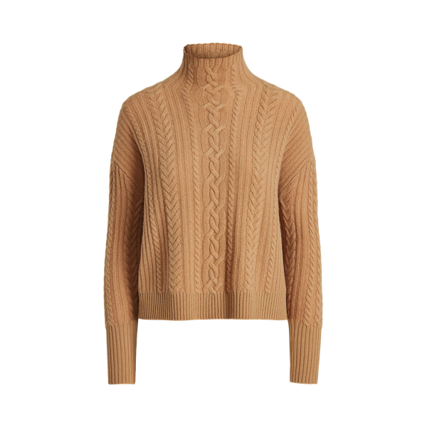 Cable-Knit Wool-Cashmere Jumper Lauren Petite 1