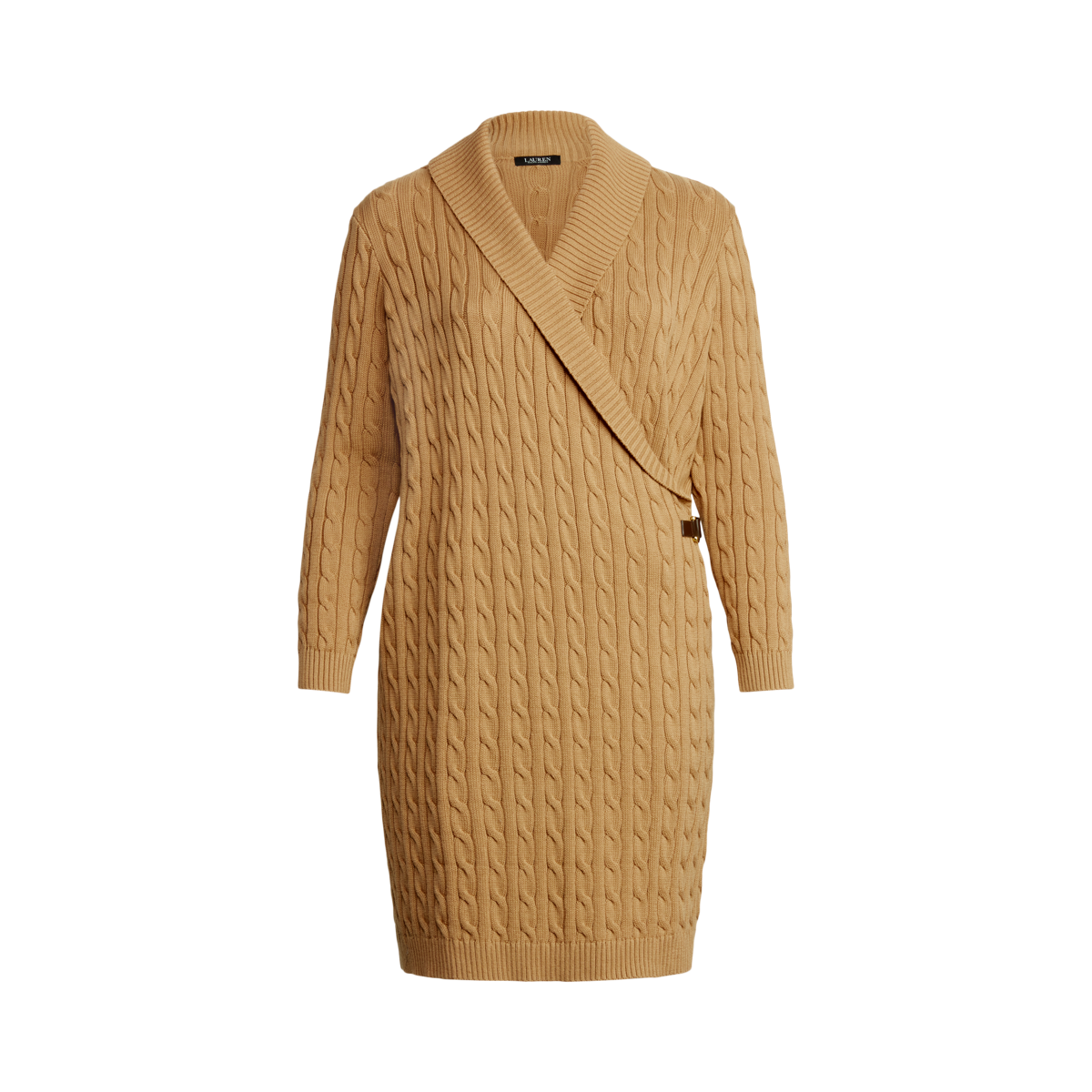 特別価格！Ralph Lauren Cable-Knit Buckle-Trim Sweater Dress Lauren Ralph Lauren Women's Cable-Knit Buckle-Trim Sweater