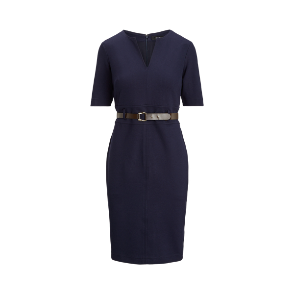 Belted Ponte Dress Lauren 1