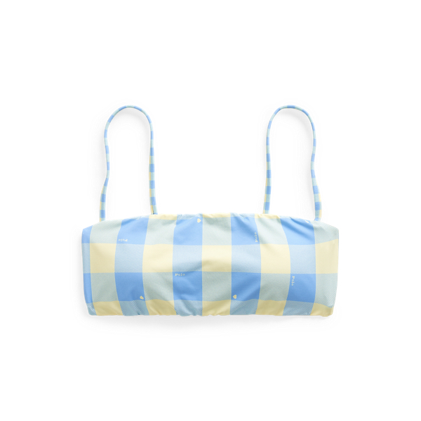 Top bandeau da bikini scozzese Polo Ralph Lauren in 1