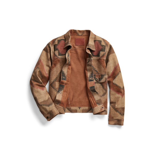 Tan/Multi Limited-Edition Roughout Suede Jacket RRL 3