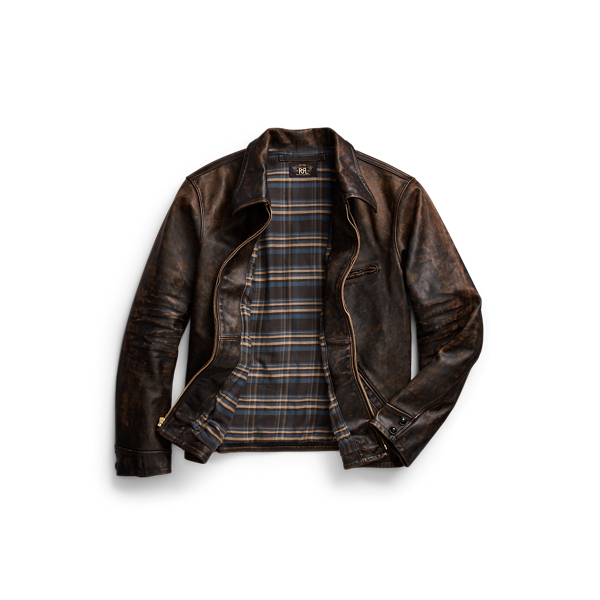 Leather Jacket for Men Ralph Lauren IE