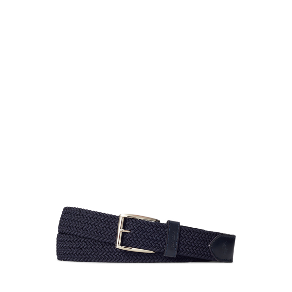 Leather-Trim Webbed Belt Polo Golf 1