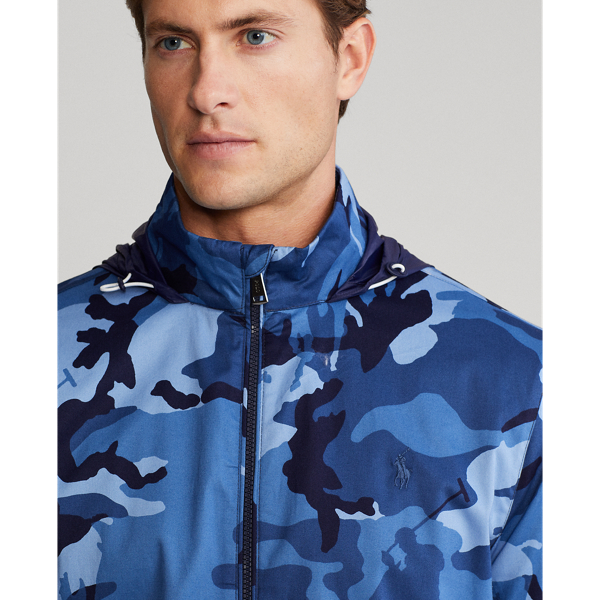 Polo Pony Camo Hooded Jacket Polo Golf em Navy Camo 6
