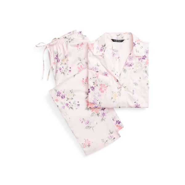 Floral Cotton Sateen Sleep Set Lauren 1