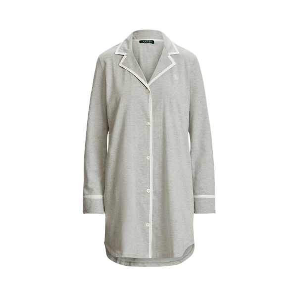 Cotton Twill Sleep Shirt Lauren 1