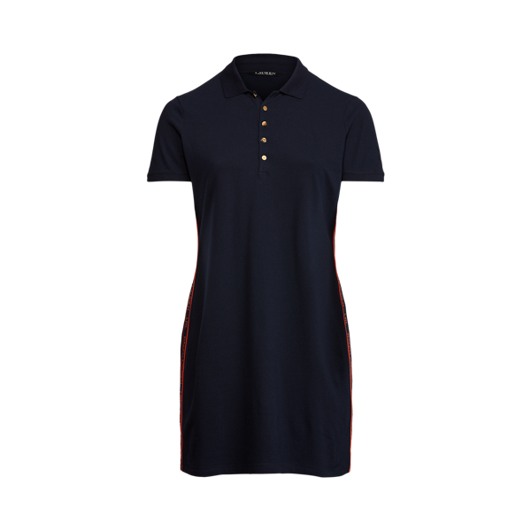 Pique Polo Dress Lauren Woman em 1