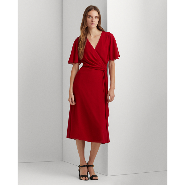 Lauren flutter sleeve dress on sale