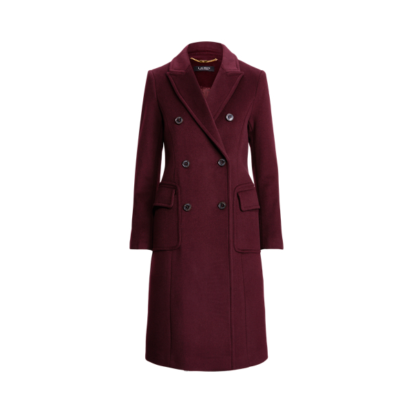 Double-Breasted Wool-Blend Coat Lauren 1
