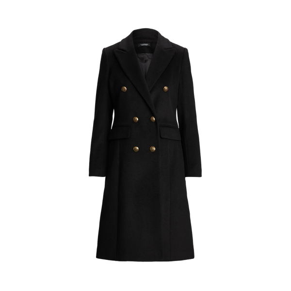 Double-Breasted Wool-Blend Coat Lauren 1