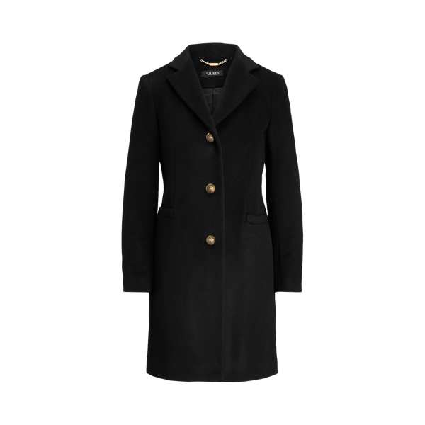 Ralph lauren wool blend 3 button coat best sale