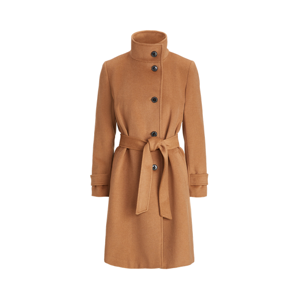 Manteau matelass&eacute; en laine m&eacute;lang&eacute;e Lauren en 1