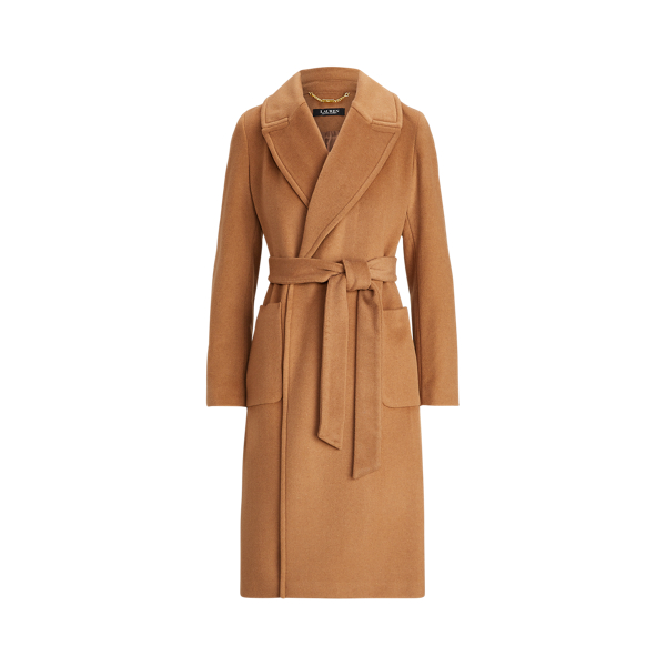 Wool-Blend Wrap Coat Lauren 1