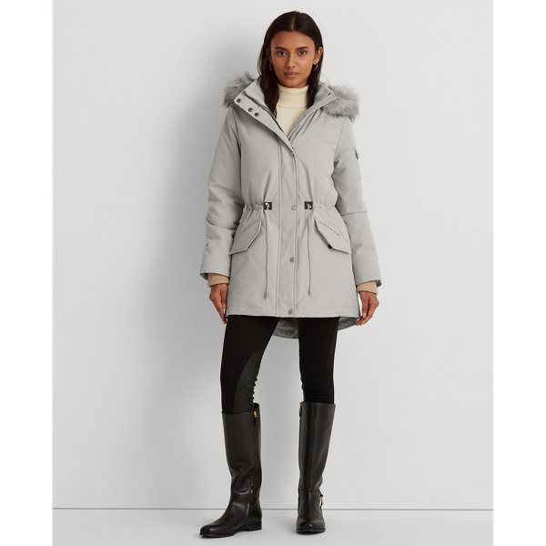 Parka Expedition &agrave; capuche Lauren en Bouleau 3