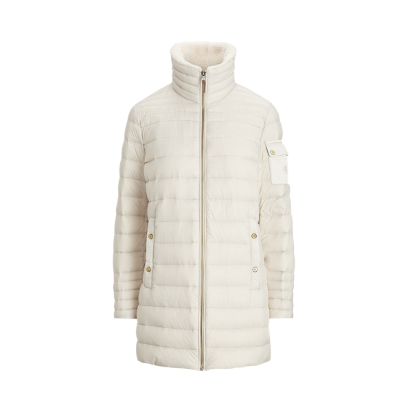 Stand-Collar Quilted Down Jacket Lauren 1