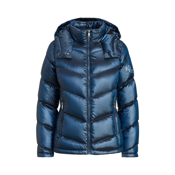 Metallic Quilted Down Jacket