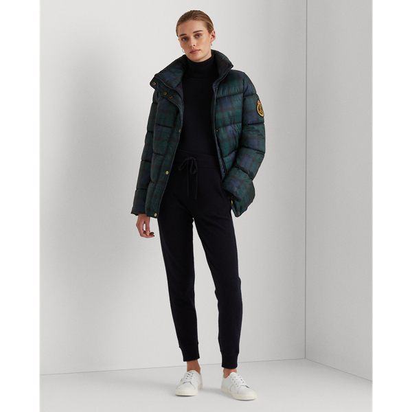 Doudoune &eacute;cossaise en velours Lauren en Black Watch 4