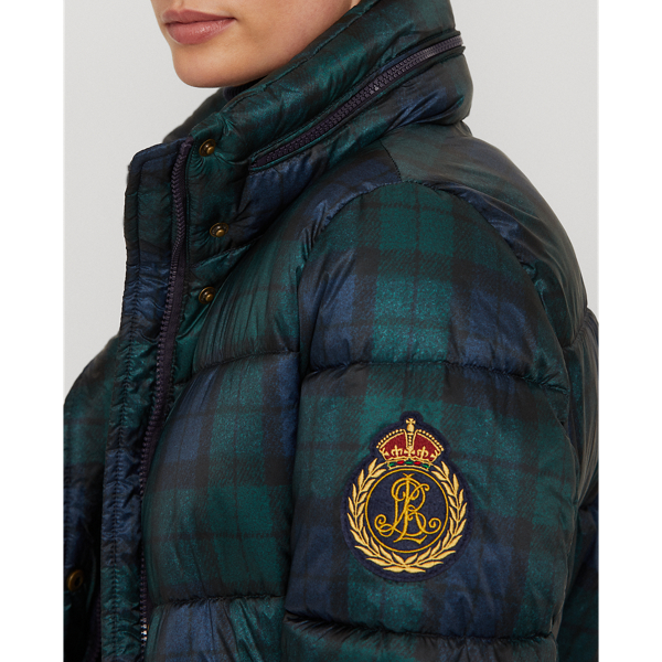 Doudoune &eacute;cossaise en velours Lauren en Black Watch 6