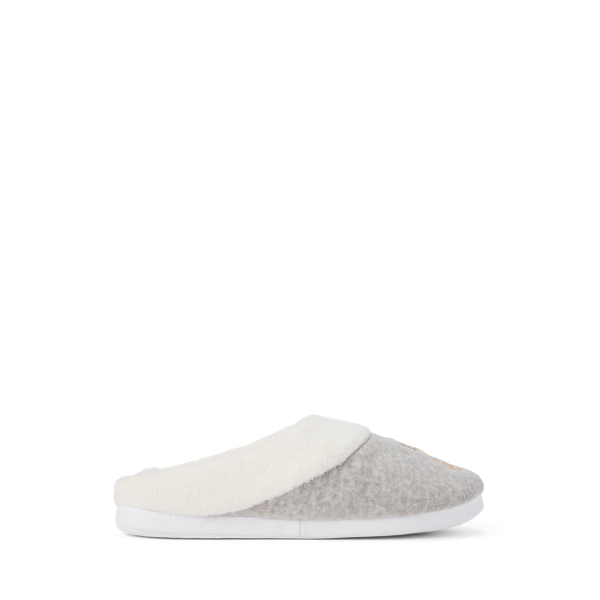 Pantofole morbide con logo Lauren in 1