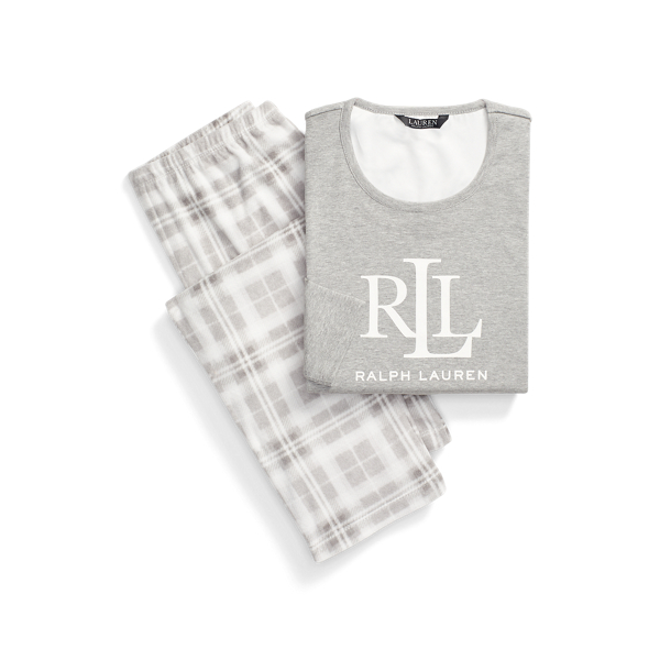 Plaid Fleece Sleep Set Lauren 1
