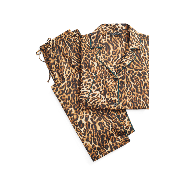 Leopard-Print Sateen Sleep Set Lauren 1