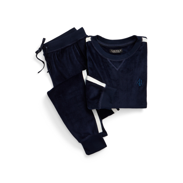 Velour Jogger Sleep Set Lauren 1