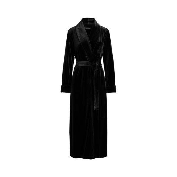 Long Shawl-Collar Robe Lauren em 1