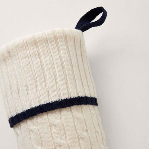 Cable-Knit Cashmere Stocking