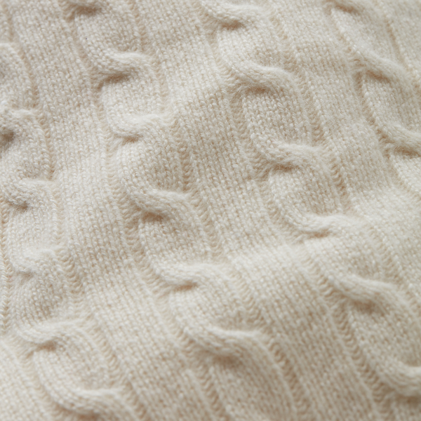 Cable-Knit Cashmere Stocking